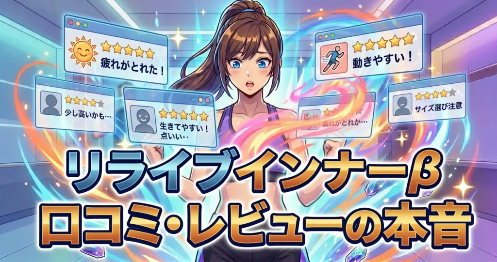 リライブインナーβの口コミ・レビューから検証したユーザーの本音