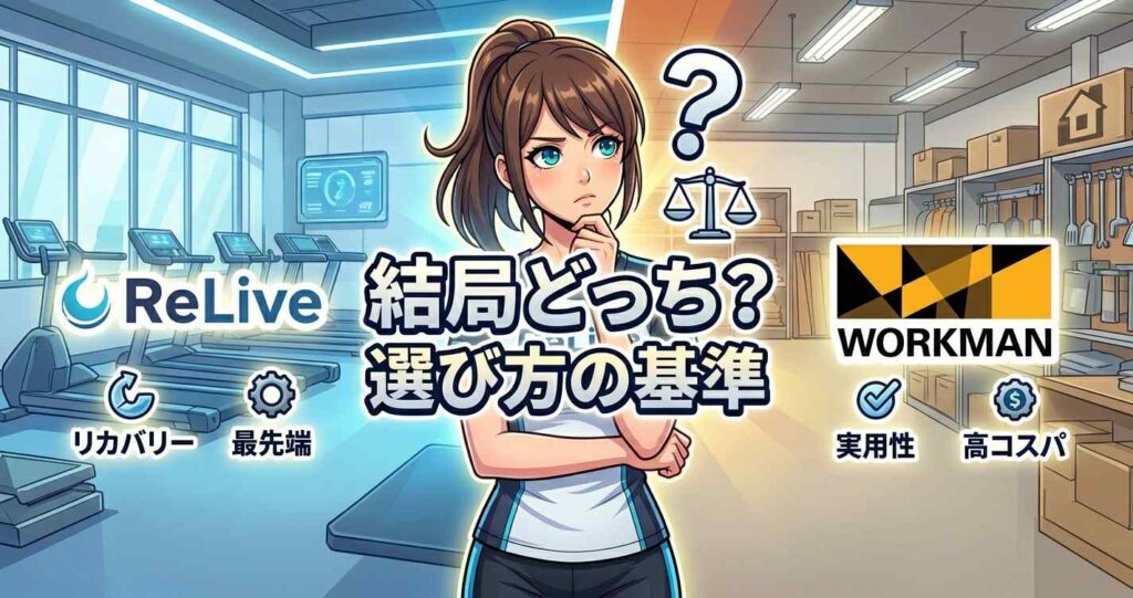 リライブシャツとワークマンの選び方の基準