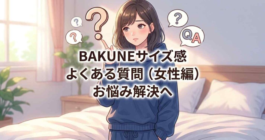 女性がBAKUNEのサイズ感について抱くよくある質問と回答