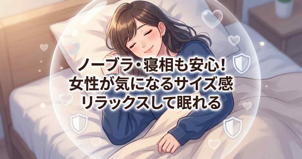 ノーブラや寝相でも安心して着用できるBAKUNEの女性向けサイズ感