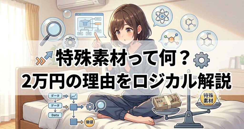 コンフォートポンチの特殊素材の仕組みと2万円の理由