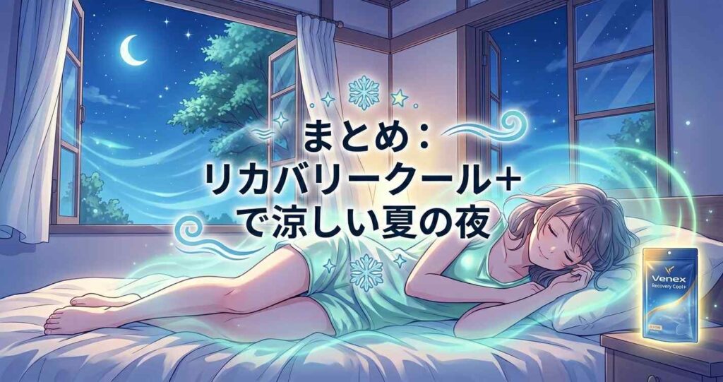 旧コンフォートクールから進化したリカバリークール+で夏の夜を涼しく過ごす方法のまとめ