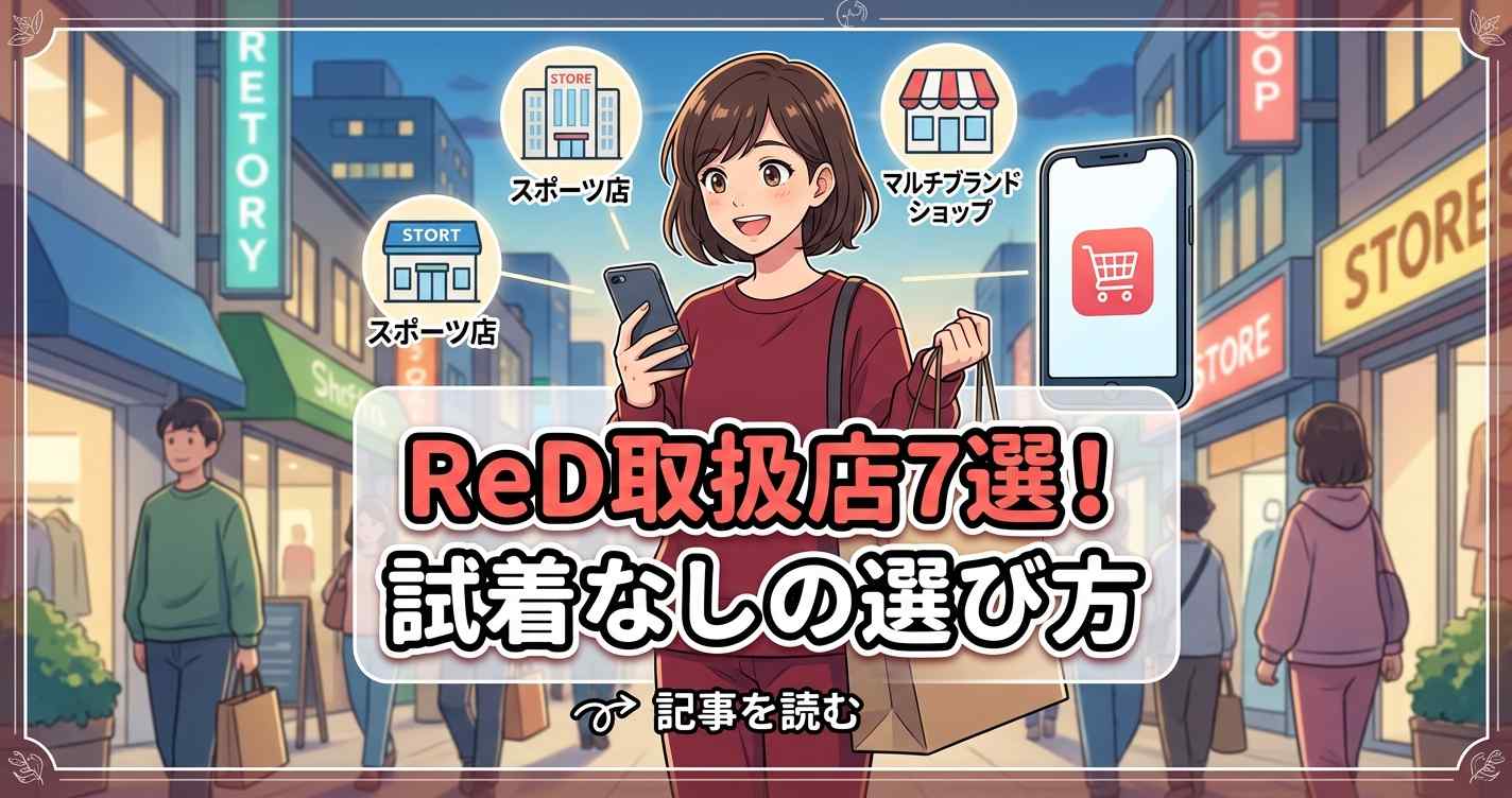 リカバリーウェアReDの取扱店舗7つの紹介と試着なしでの選び方の解説