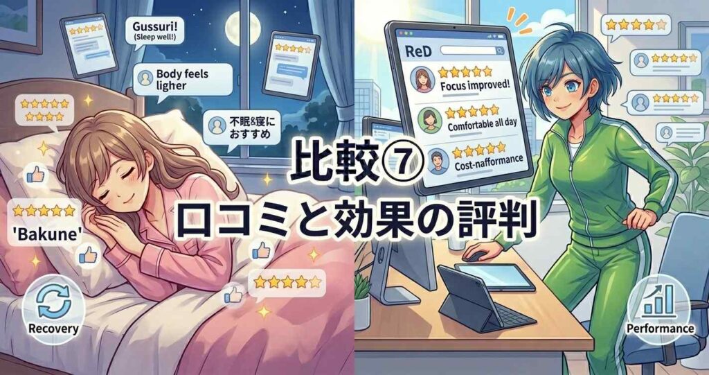 バクネとReDの口コミと効果に関する評判の比較