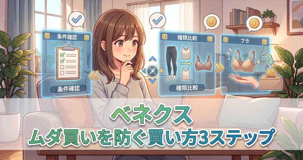 ベネクスおうちインナーのムダ買いを防ぐ3ステップの賢い購入方法