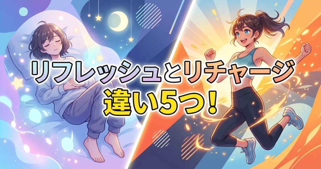ベネクスのリカバリーウェア「リフレッシュ」と「リチャージ」の主な違い5つと、失敗しない選び方の解説