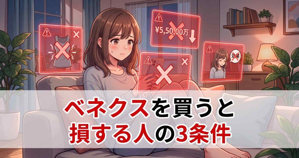 ベネクスおうちインナーの購入で損する人の3つの条件