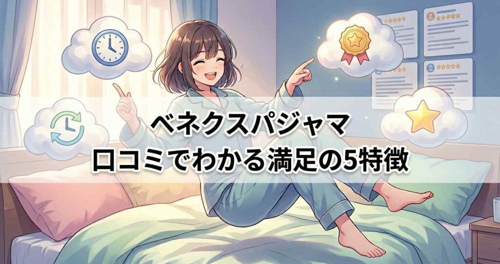 ベネクスのリカバリーパジャマの口コミからわかる満足する人の5つの特徴。