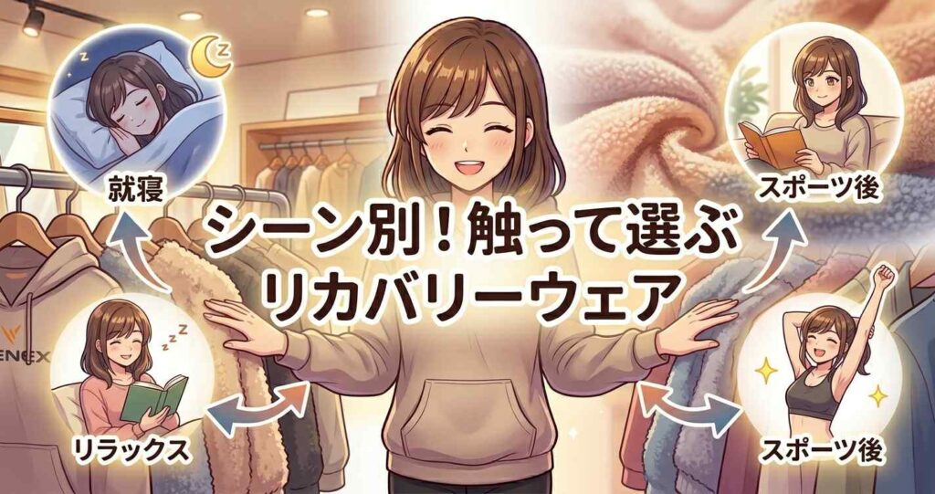 シーンに合わせたベネクス リカバリーウェアの選び方と店舗での確認