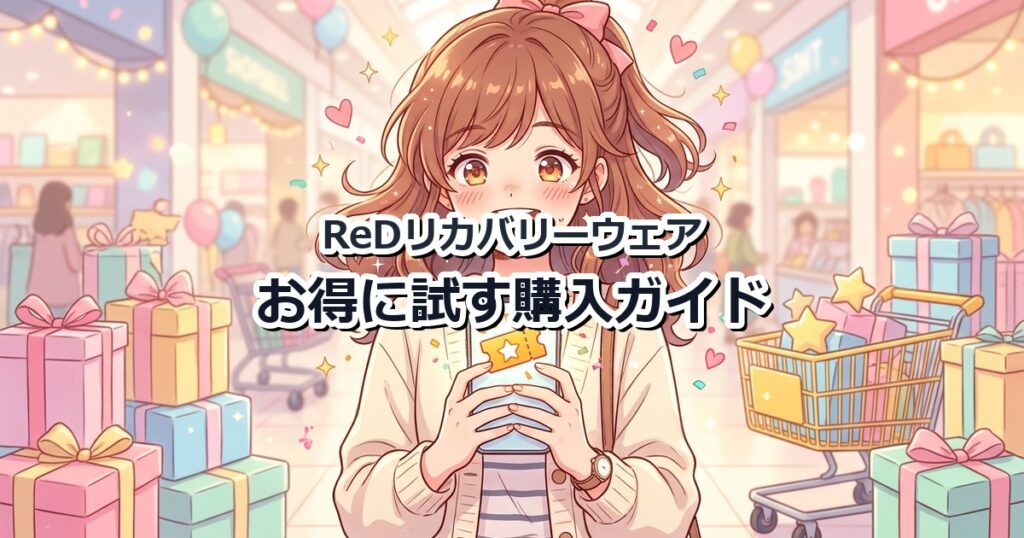 スマートフォンでお得なキャンペーンや割引チケットの画面を見て喜んでいるキャラクター