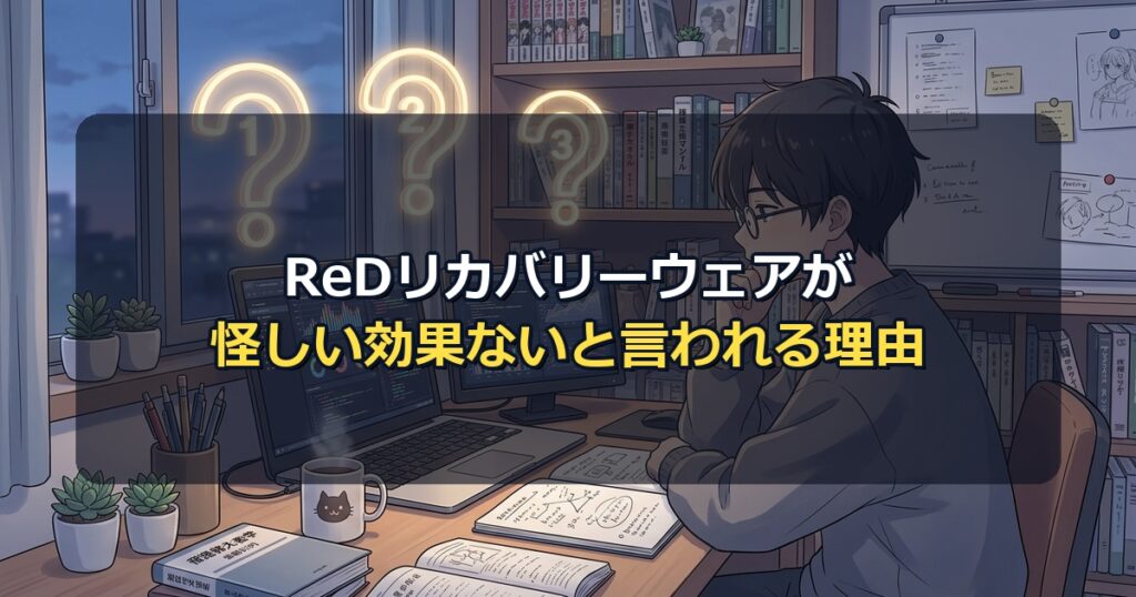 ReDリカバリーウェアが怪しいや効果ないと噂される3つの主な理由の検証