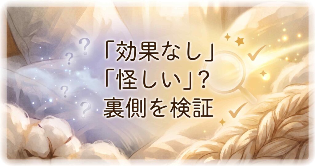 ベネクスコンフォートタッチは効果なし、怪しいという口コミの裏側を検証。