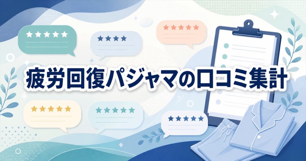 疲労回復パジャマの口コミを楽天45商品で集計