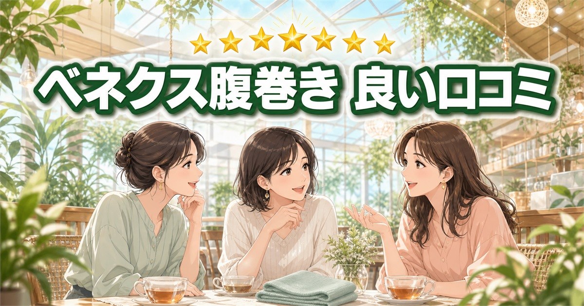 ベネクス腹巻き(ボディコンフォート)の良い口コミと満足した人の声