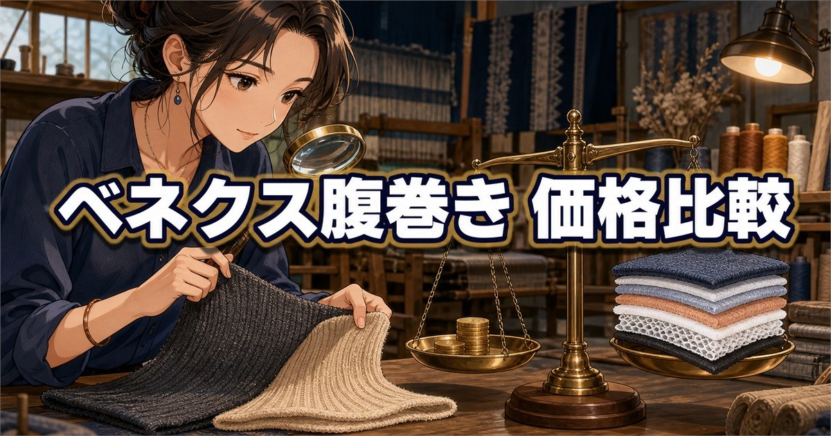 1000円台の腹巻きとベネクスボディコンフォートの違いと4180円の理由