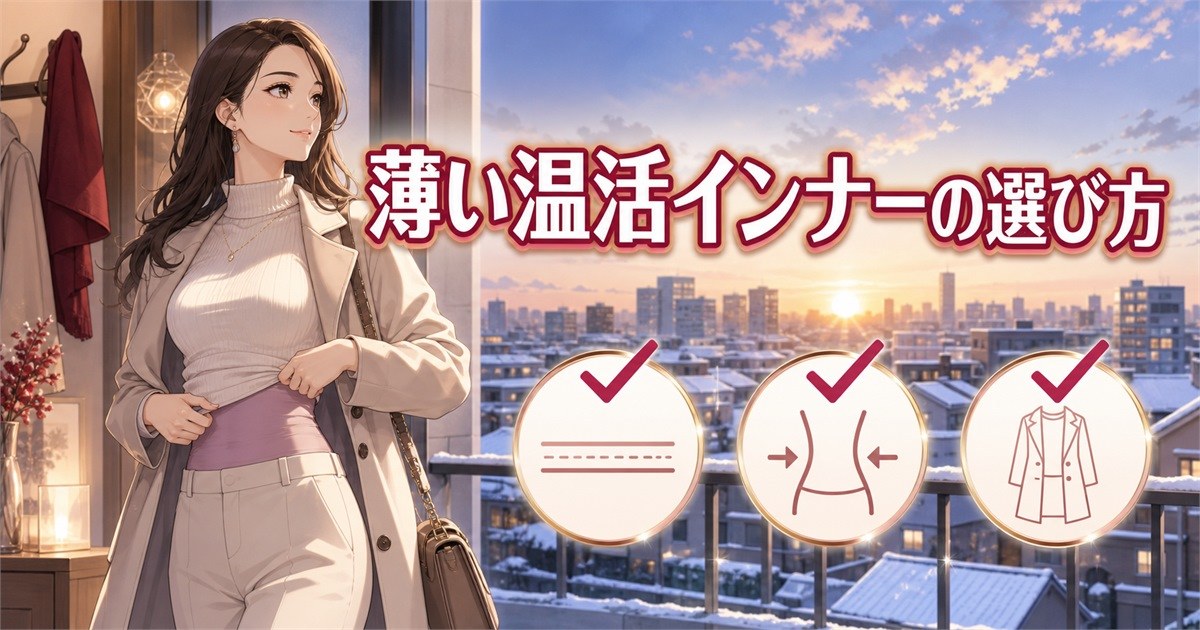 まとめ:薄い温活インナーとしてのベネクス腹巻きの選び方