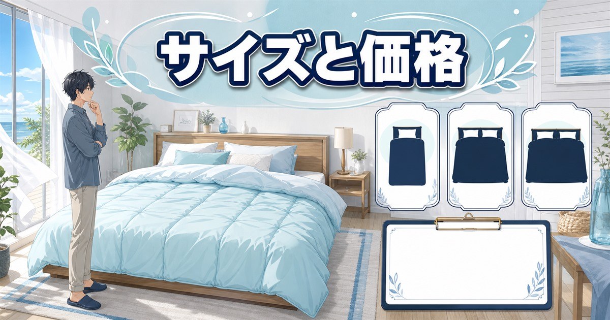BAKUNE夏用掛け布団のサイズと価格を製品寸法から選ぶポイント