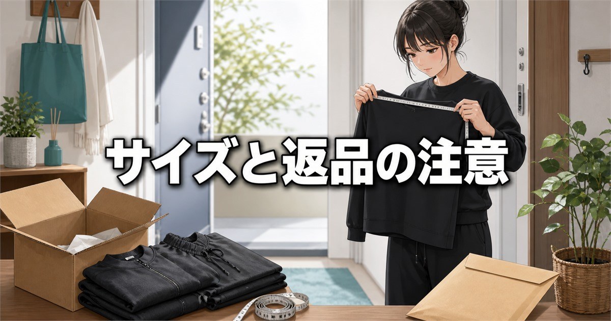 ブレインスリープ リカバリーウェア通販のサイズ交換不可と返品条件の注意点