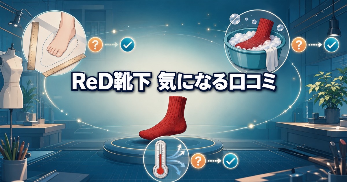 ReDリカバリーウェア靴下の気になる口コミ3つと悩み別の対処法
