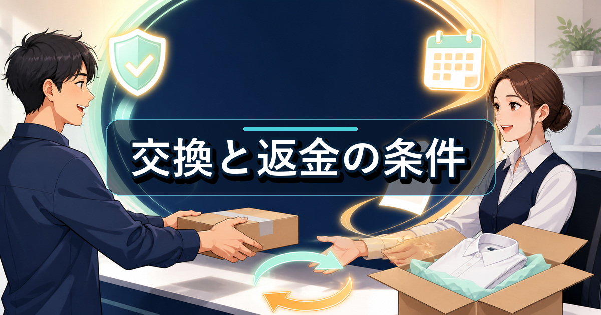 リライブシャツのサイズ感が合わない場合に備える交換と返金の条件