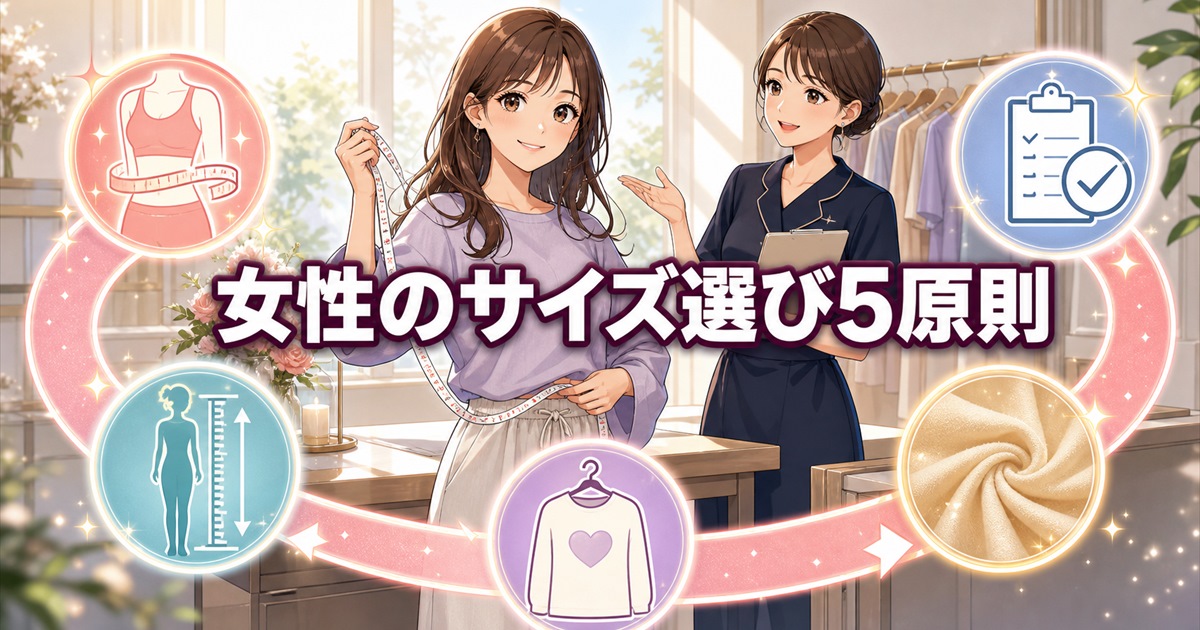 女性のためのBAKUNEサイズの選び方5つ