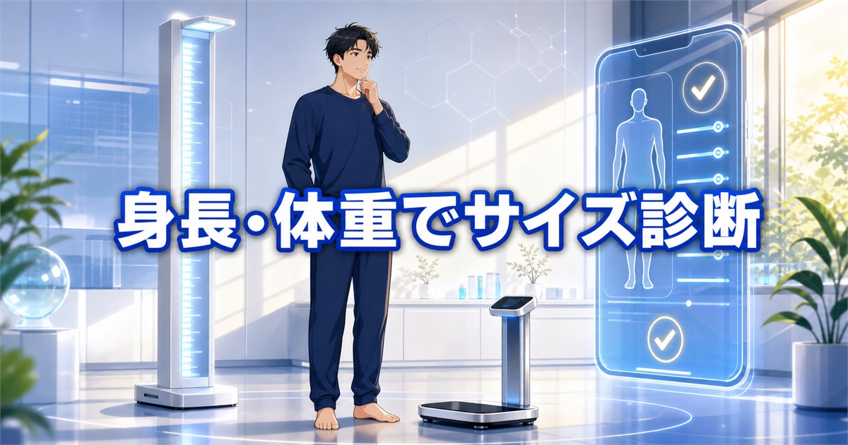 BAKUNE サイズ メンズを身長・体重と公式診断から絞り込む方法