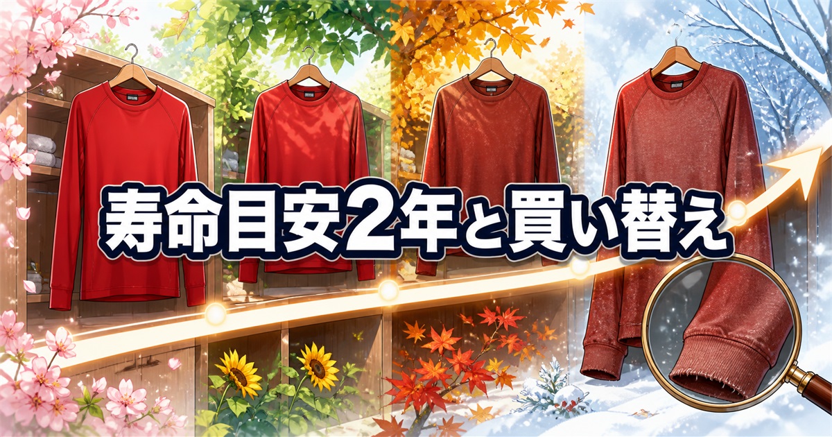 ReDリカバリーウェアを洗濯しながら使う寿命2年と買い替えサイン