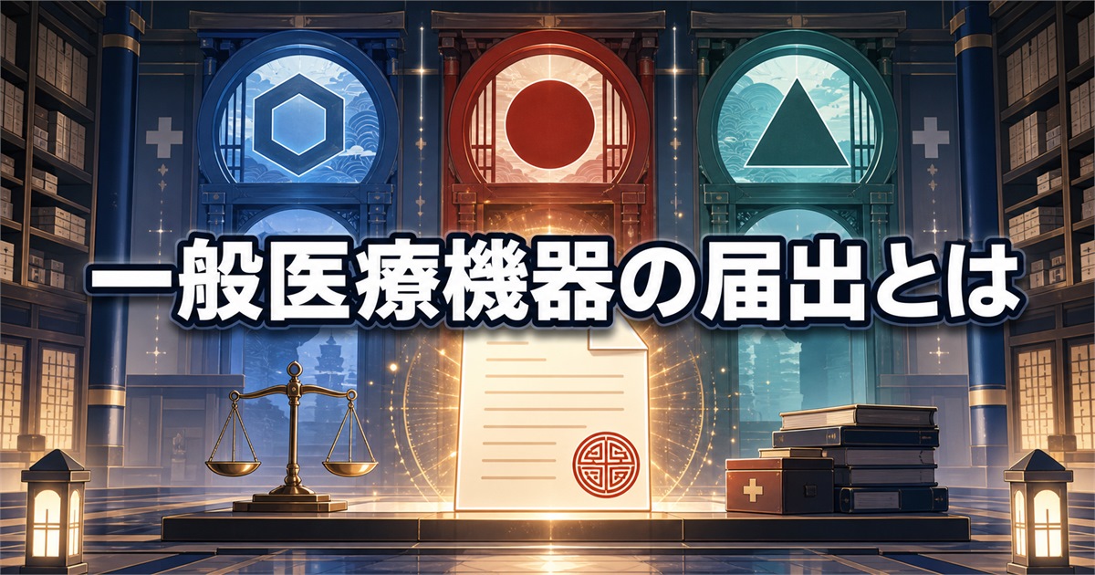 リライブシャツコア 違いに関わる一般医療機器の届出と認証・承認の関係
