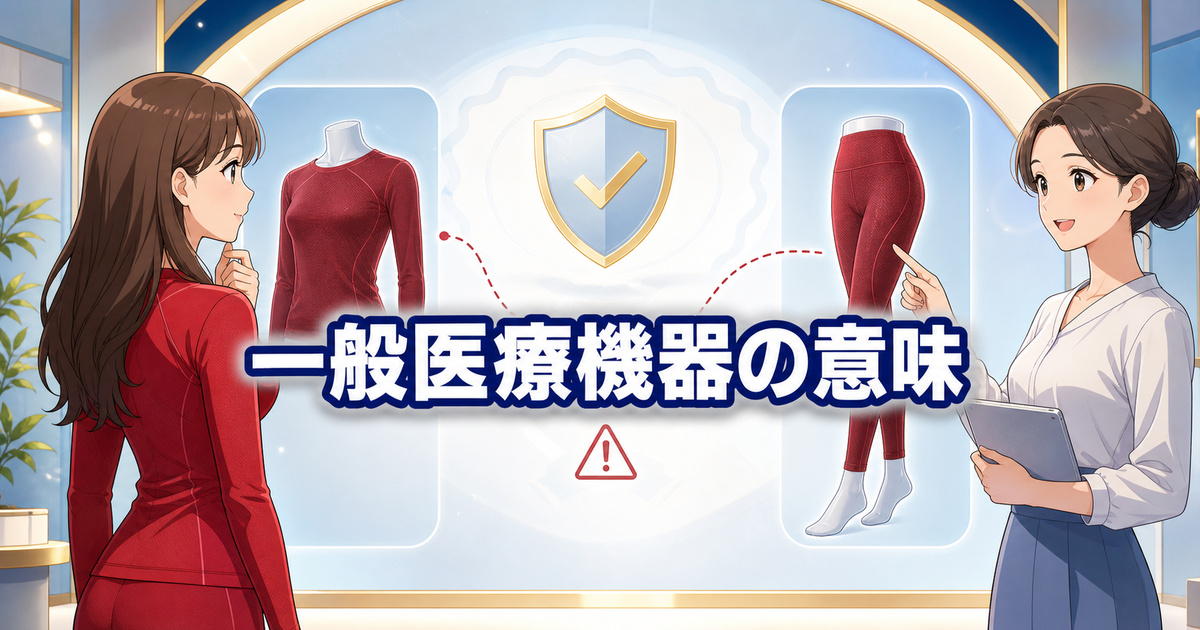 red レギンス 口コミと一般医療機器の意味、上下セット着用時の注意点