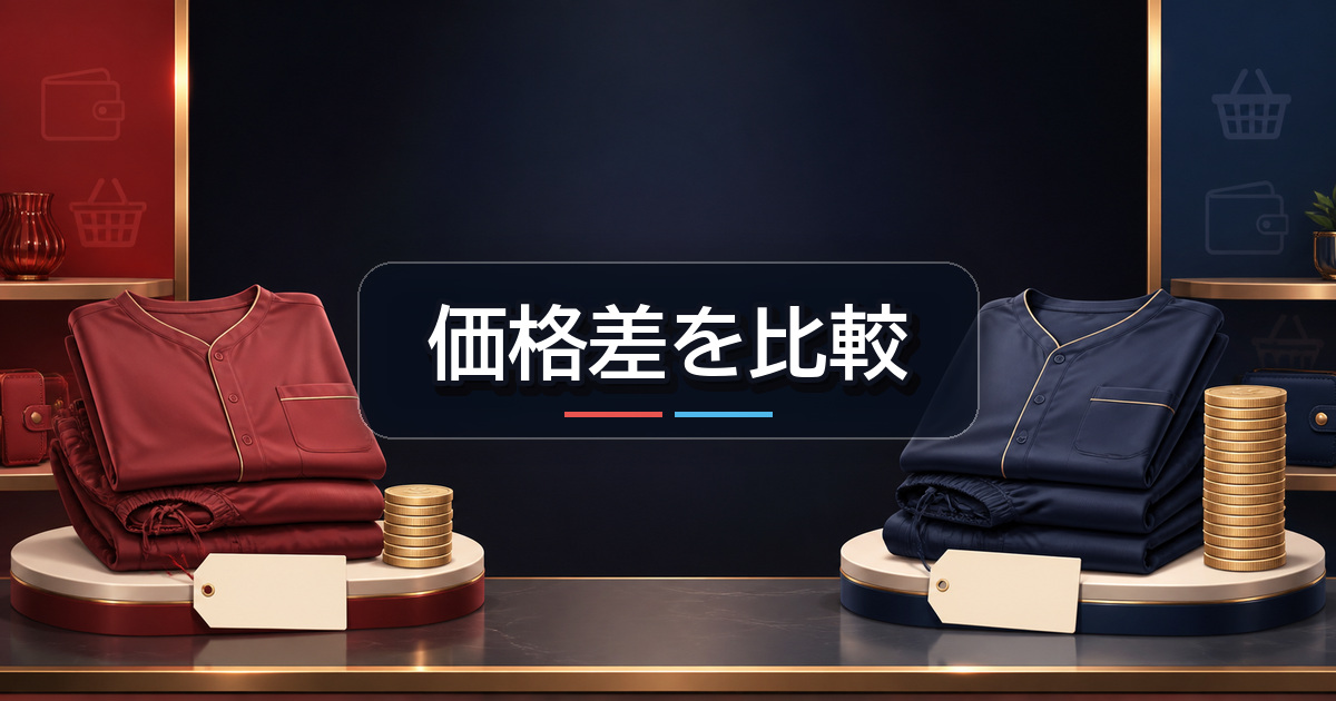シックスパッド リカバリーウェアとReDの価格差を寝る用上下セットで比較