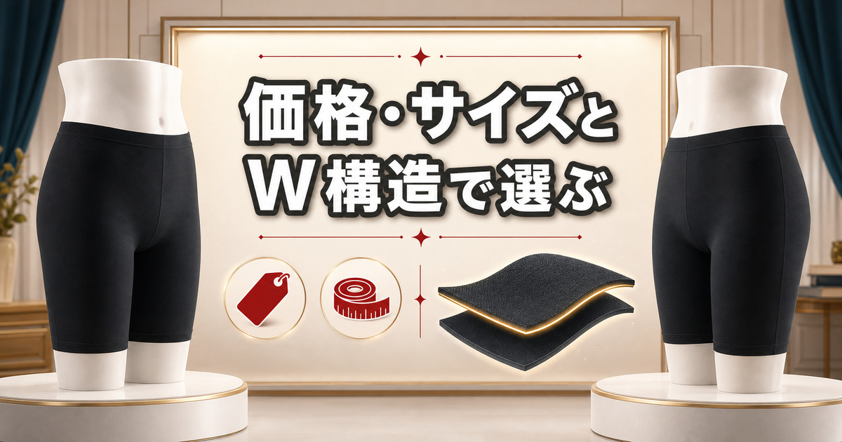 ReDオーバーパンツの価格・サイズとWバイタル構造を比較する選び方