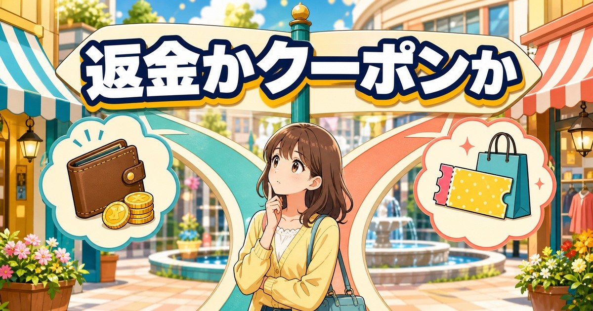 リライブシャツの自主回収で返金とクーポンのどちらを選ぶか考える場面