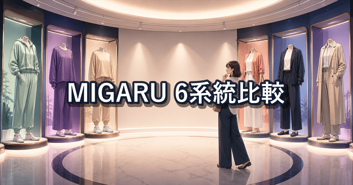 MIGARUの口コミを踏まえ主要6系統を比較して自分向きのモデルを見つける方法