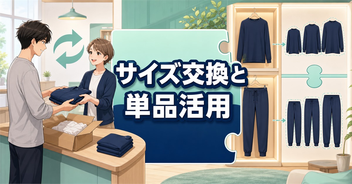 BAKUNE サイズ メンズが合わないときの交換と上下単品活用
