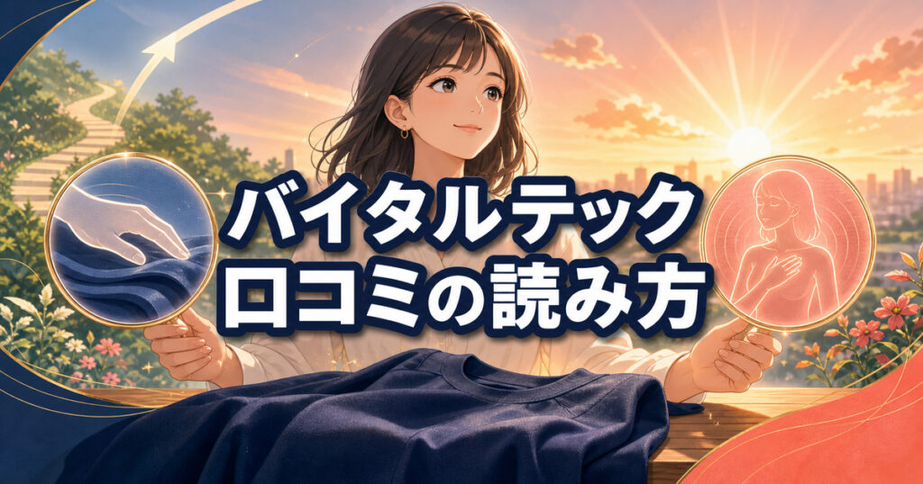 バイタルテックの口コミを着心地と体感に分けて読み解く女性