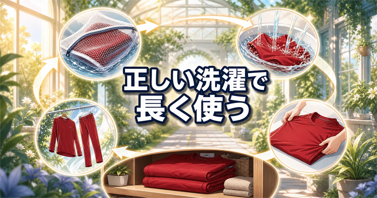 ReDリカバリーウェアを正しく洗濯し陰干しして長く使う基本