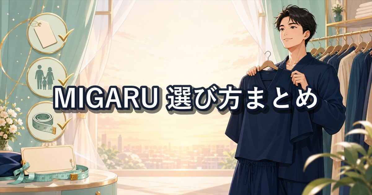MIGARUの口コミを踏まえて表示・系統・サイズで選ぶまとめ