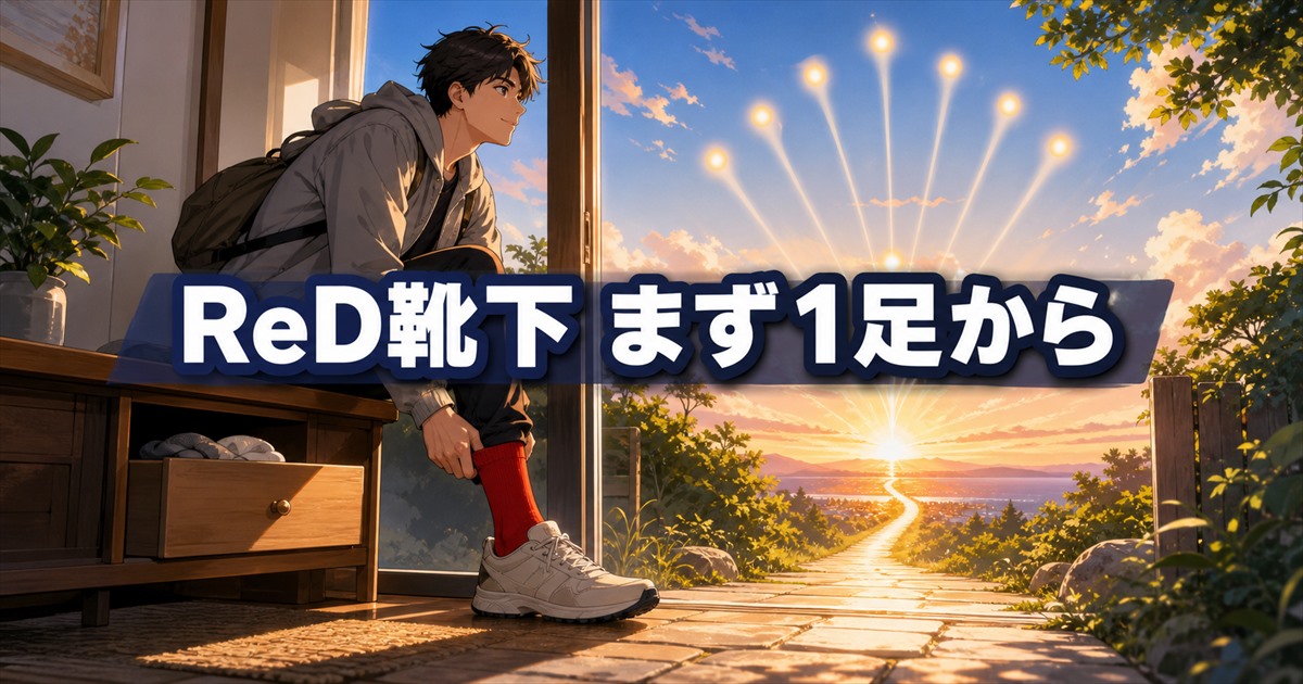 ReD靴下の口コミに納得してバイタルソックスを1足から試す流れ