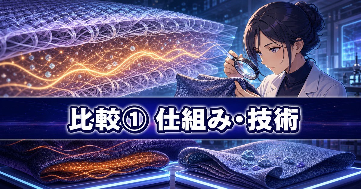 ベネクスとバクネの違いとなる休養技術の仕組み