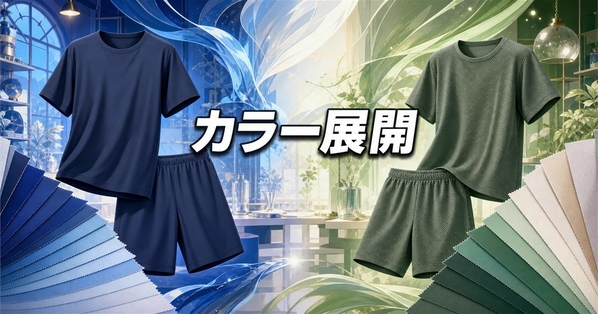BAKUNE DryとMeshのカラー展開の比較