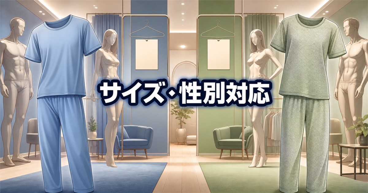 BAKUNE DryとMeshのサイズ・性別対応の比較