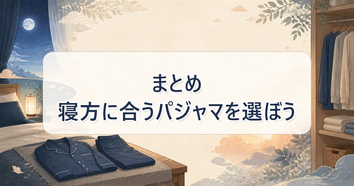 寝方に合う1着から試すというReDぐっすりパジャマのまとめ