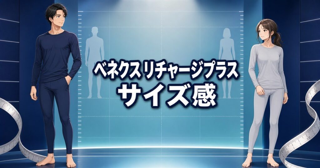 ベネクス リチャージプラスの男女別サイズ感とロングタイツの選び方