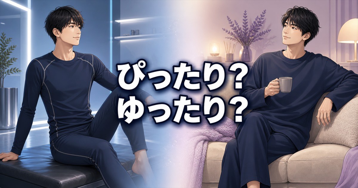 ベネクス リカバリーウェアのサイズ感をぴったりとゆったりで比較