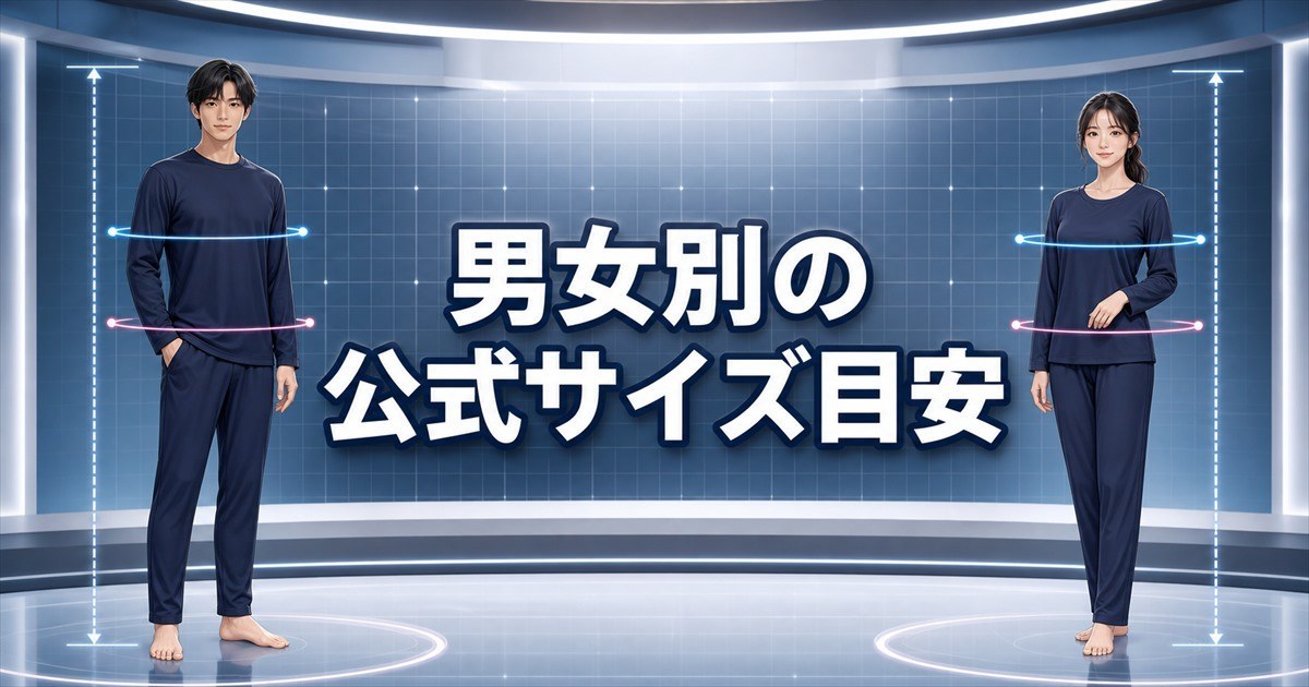 男女別に確認するベネクス リカバリーウェアの身長・胸囲・ウエスト目安