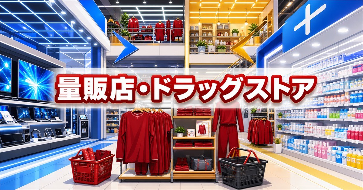 ReDを取り扱う量販店・ドラッグストアの売り場イメージ
