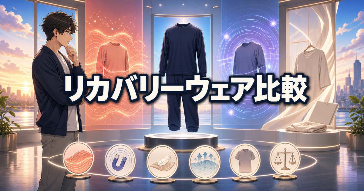 リカバリーウェア比較で購入前に確認したい3つの表示タイプと6項目