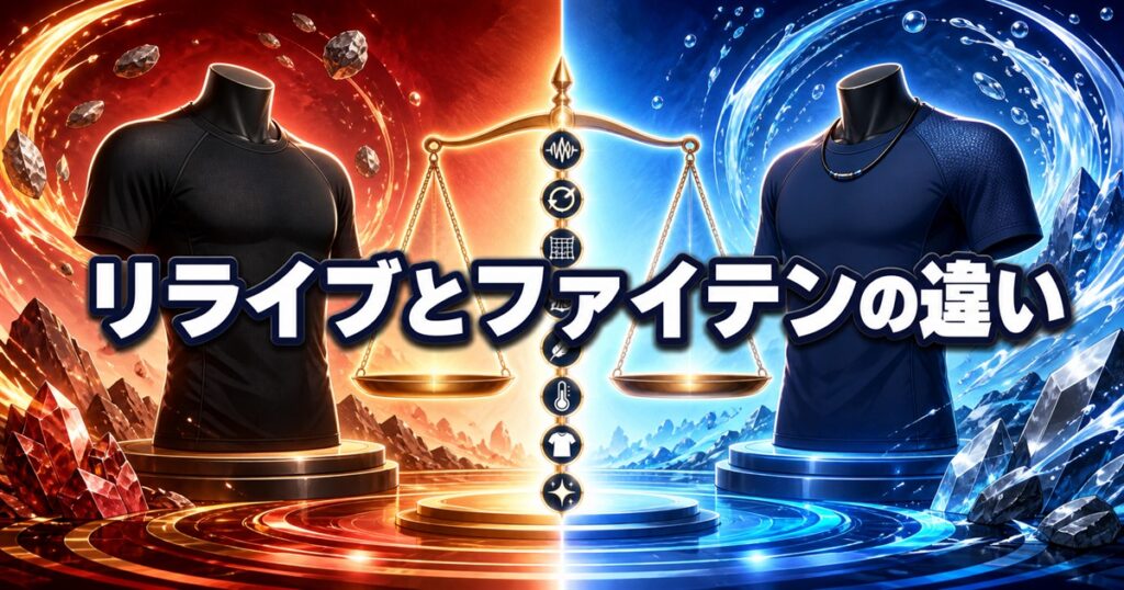 リライブとファイテンの違いを3商品で比較する全体像