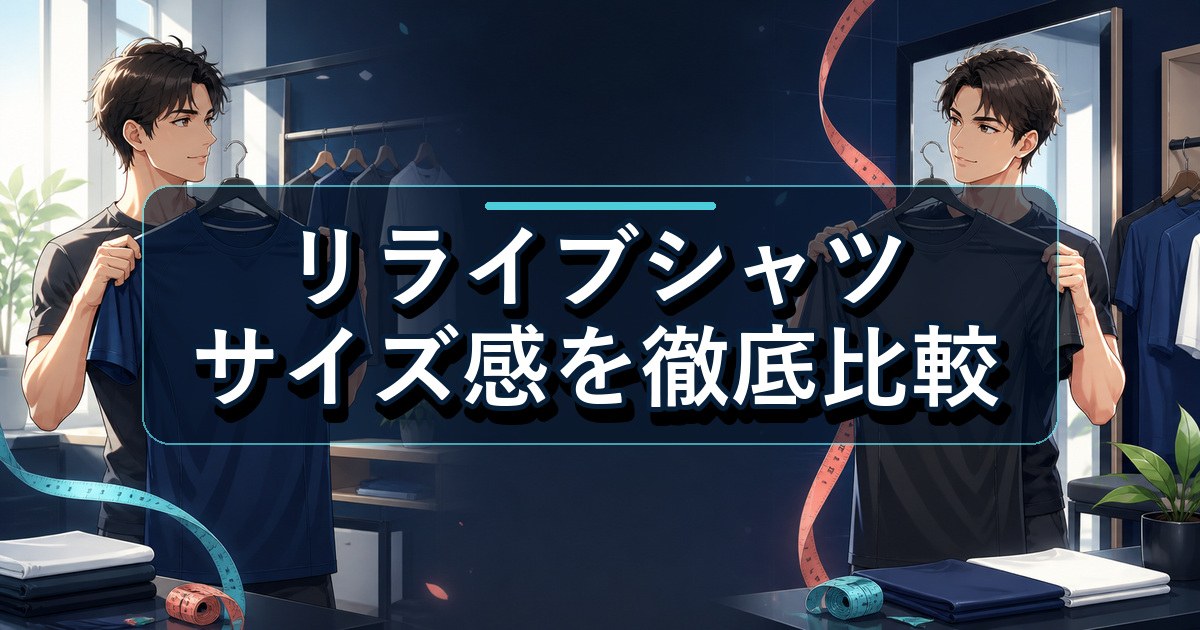 リライブシャツのサイズ感を身幅で比較し、自分に合う一着を選ぶポイント
