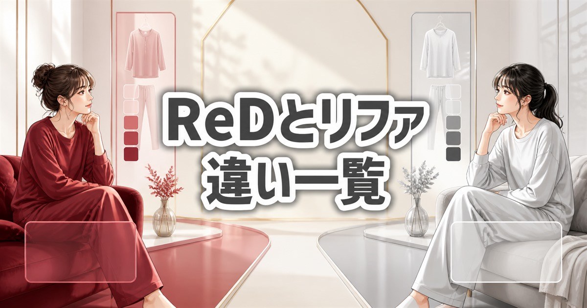 ReDとリファ バイタルウェアの違いを一覧で比較